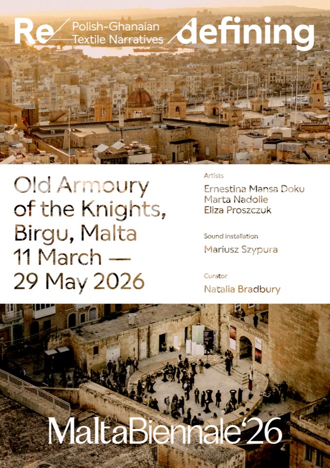 Redefining — Polish Pavilion at Malta Biennale 2026 poster